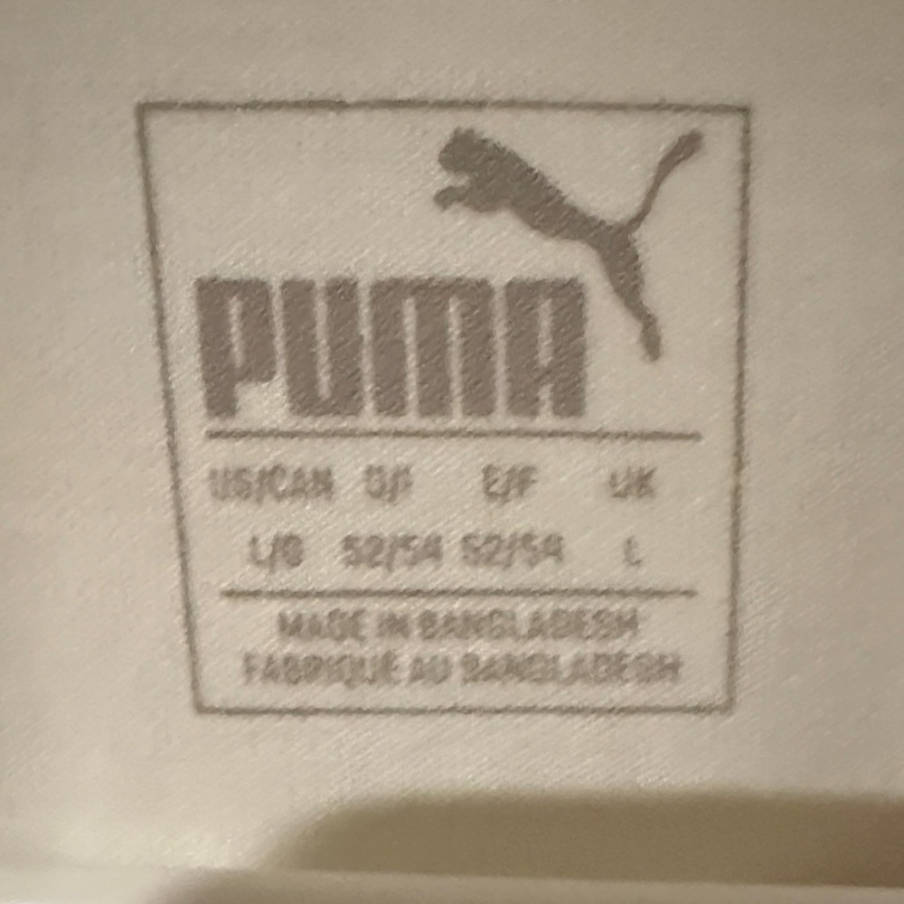 Puma Men's Classic White Polo with Black Logo - Picture 3 of 6